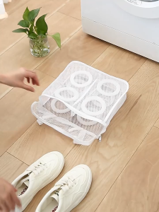 Túi Giặt Giày Chuyên Dụng Có Dây Kéo -Túi Giặt Lưới Bảo Vệ Giày – Nhiều Size -Túi Giặt Giày Sneaker – Không Biến Dạng -Túi Giặt Giày Máy Giặt – Chống Rối Chống Bung