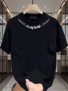 Áo Thun Cotton Tay Ngắn in Họa Tiết Phong Cách Mỹ Thường Ngày Mùa Hè Cho Nam Cổ Tròn Dáng Rộng Thoáng Khí Không Cần Ủi