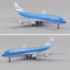 Model Airplane Toy 20cm KLM Royal Dutch B747 Plane Model Desk Accessories Aircraft Model Diecast Metal Planes Collect Room Decor