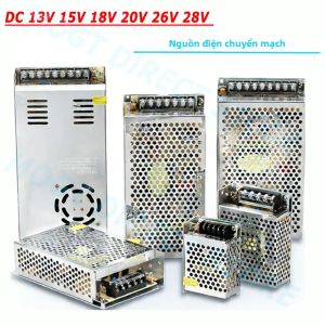 Bộ Nguồn Chuyển Mạch 13V-28V DC 130W-280W Với Biến Áp 110V AC 220V SMPS Cho Đầu Ra 5A-40A Tần Số Cao 50/60Hz