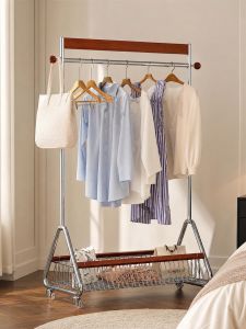 Movable Aesthetic Home Combination Clothing Rack