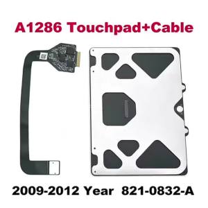 Original A1286 Trackpad For Macbook Pro 15" A1286 Touchpad with Cable 821-0832-A 2009 2010 2011 2012 Year