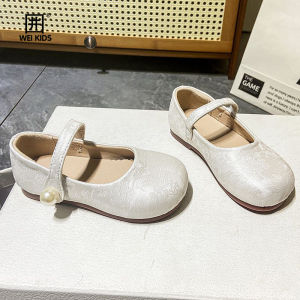 Princess Style Embroidered Retro Single Shoes for Little Girls Soft Bottom Childrens Hanfu Shoes Spring Season Kids Footwear