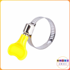 Amoki 10mm 13mm Hose Clamp Stainless Steel Adjustable Fuel Line Clamp with Handle