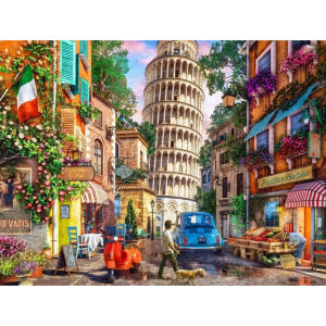 Scenic Street City House Landscape Jigsaw Puzzle 500/1000/1200/2000PCS Stress Relief Puzzle Wall Art Decor Gift