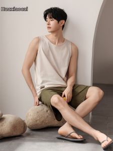 Summer Cool Sleeveless Vest Sleepwear Set