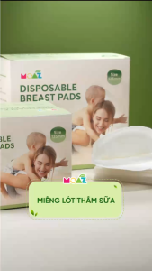 Miếng Lót Thấm Sữa Mẹ Moaz Eco 4 Lớp Thấm Hút Khô Thoáng Chống Tràn Mềm Mại Không Hằn Không Cộm