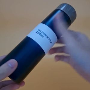 [SG STOCK] Mini Portable Thermos Water Bottle Wood Thermal 304 Travel Pocket Stainless Steel Hot Cold Coffee Tea 250ML