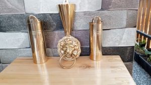 Tempat Dupa Tancap Tempat Tancap Hio Kuningan Vas Hio Tempel Dinding Pintu 1 pcs