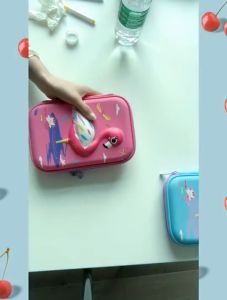 Tempat Pensil Import Motif Astronot Robot Unicorn Pencil Case Large ACS15