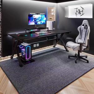 Hoyaa 90x120cm Non-Slip Office Chair Mat For Hardwood Floors Anti-Slip Desk Carpet Rug Gripper Floor Protector