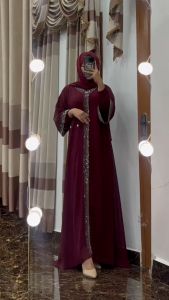 Dress ceruttibabydoll versi ABAYA untuk ukuran dewasa dan Anak -Anak