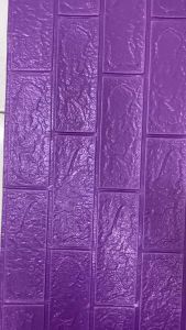 Wallpaper Foam Ungu Tua Bata 3D: Pengertian, Cara Mengaplikasikan, Kelebihan, dan Rekomendasi Desain Interior