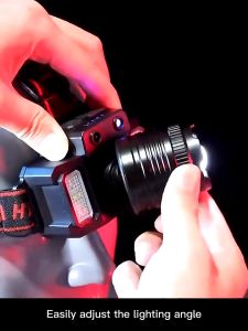Senter Kepala LED Cas /Headlamp F-T51/Super Terang 5000 Lumen/USB Charging Senter/Dengan Sensor Tangan/Sorot Dengan 6 Mode Cahaya