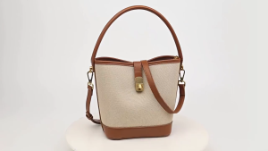 FOXER Tas Selempang Wanita Tas Bucket Tas Bahu Fashion Tas Wanita Warna Coklat