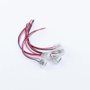 Aideepen | 5 CÁI 2Pin USB Type-C Đầu Nối Cái Có Đèn LED Cổng Nguồn Chống Nước 24AWG Dây Dẫn Cho Ổ Cắm Sạc