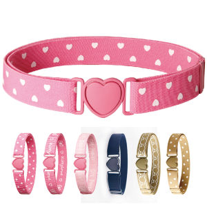 Adorable Pink Adjustable Elastic Waist Belt for Girls Elementary School Students Baby down Jacket Waist Seal Comfortable Spring Cat Brand Casual Style