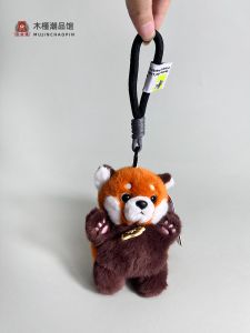 Authentic Soft and Adorable Raccoon Stuffed Doll Chengdu Base Same Style Lesser Panda Pendant Bag Hanging Ornament Gifts for Girlfriend
