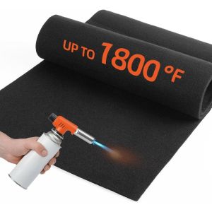 2mm/5mm Pre-Oxidized Carbon Felt Welding Blanket Fireproof Heat Resistant Fabric for Industrial Metalworking Welders Protection