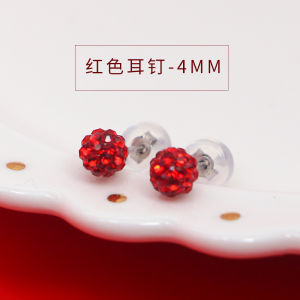 Small Green Leaf 925 Sterling Silver Earrings Womens New 2025 Fashion Simple Red Clip-Ons No Piercing Required