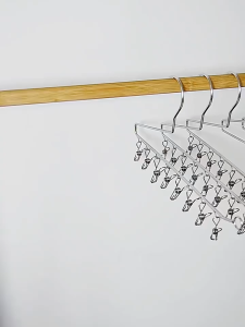 Non-Slip Metal Shirt Trouser Hook Hanger Coat Hanger Clothes Rack Open Ended Pant Storage Space Saver Wardrobe Organzier