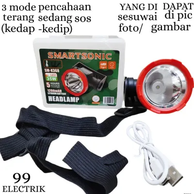 SENTER KEPALA / LAMPU KERJA LUBY 60W L-2911k