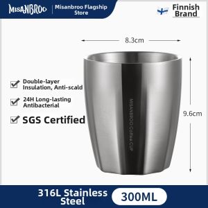 Misanbroo | Outdoors Portable Stainless Steel Cup 316