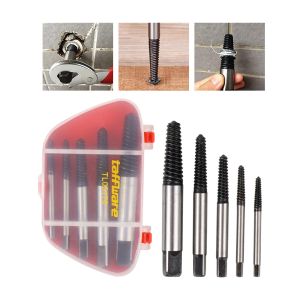 Set Mata Bor Extractor Broken Screw Remover 5 in 1Alat Pembuka Baut Rusak Patah