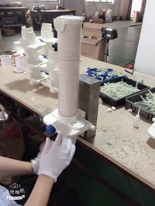 Automatic Disposable Cup Holder Press Down To Automatically Dispense Cup Dust-proof Paper Cups Rack