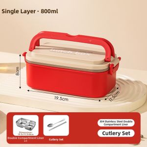 YIYIPAI | Insulated Lunch Box For Office Worker Student Microwaveable Compartmentalized