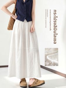 YAYANGREN | Unique Pretty White Linen Summer Skirt