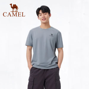 Cameljeans Áo Thun ngoài trời Áo phông thể thao lưới chạy bộ thoáng khí tay ngắn mùa hè cho nam