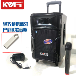 Red Sun A8-12 Portable Outdoor Carry-On Bluetooth Speaker with Microphone for Square Dancing And Karaoke Battery Powered Sound System