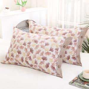 Áo Gối Hai Màu Nút Cho Người Lớn Tại Nhà Áo Gối Bằng Vải Tổng Hợp Có Khóa Kéo Bằng Vỏ Dừa Không Bong Bóng