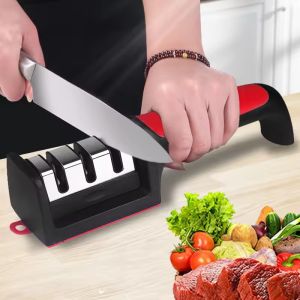 Handheld Sharpening Stone Household Kitchen Tool Multifunctional Three-stage Four Stage Scissors Kitchen Knife Sharpener