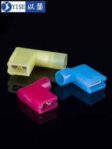 Nylon Flag Shaped Insulated Terminal Block Cold Press Straight Angle Bend Spring Loaded Connector Electronic Electrical Parts