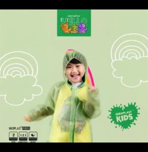 Jas Hujan Setelan Anak Paud TK SD Indoplast Hello Kids Murah No Kido