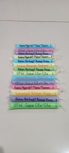 plastik es mambo lilin karakter kata-kata lucu 3x20 (isi 150pcs) 3x26 (isi 100pcs)
