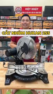 Máy cắt góc đa năng Hukan MS0255CR công suất 1650W sử dụng lưỡi 255mm chuyên cắt nhôm gỗ chính hãng Tặng kèm lưỡi cắt -  Máy cắt nhôm giá rẻ - Điện máy Việt Nhật