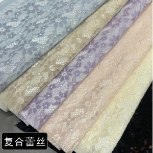 Vải Ren Hợp Chất Cao Cấp Mùa Xuân Phong Cách Tươi Mới Mỹ Miều Cho Vải Áo Dài Tay DIY Thủ Công Gia Đình