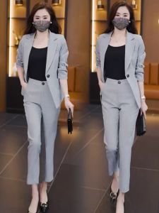 Business Suit Womens Early Spring and Autumn 2024 New Arrival Fancy Capable Elegant Womens Clothing Age Reduction Two-Piece Suit