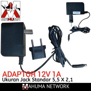 adaptor adapter 12 Volt 1 Amper 12v 1a CCTV Modem Router