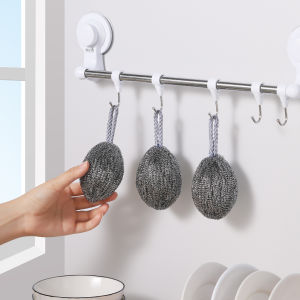 Maryya Hanging Wire Ball Kitchen Cleaning Ball Dishwashing Pot Brush Not Easy to Rust Not Easy to Loose Durable Household Tool