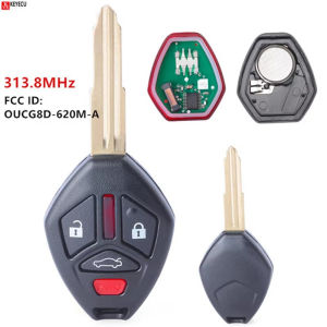 KEYECU Chìa Khóa Xe Từ Xa Không Cần Chìa Khóa Fob 3138 MHz 3 + 1 Nút Dành Cho 2007-2012 Mitsubishi Eclipse Galant OUCG8D-620M-A Tương Thích Với Các Mẫu Xe 2007 2008 2009 2010 2011 2012