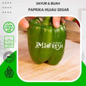 [JM SoFresh] Paprika Hijau Segar Organik Green House Per Pcs