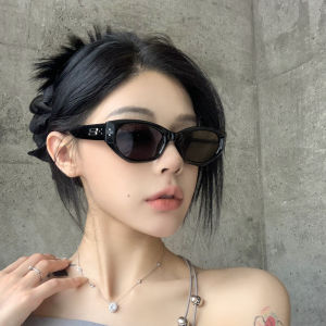 GM Sunglasses Womens Retro Cats Eye Square round Face K-style Tide 2024 New Arrival Fancy Photo Sun-Proof Sun Glasses