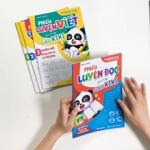 Sách Combo Bộ Phiếu Học Tập Cùng Gấu KiKi Môn Tiếng Việt - Megabook