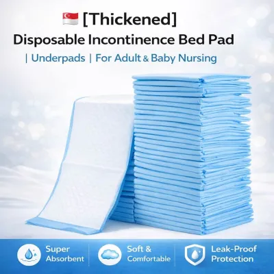 🇸🇬【Thickened】Super Absorbency Disposable Underpads Leakproof Quick Drying Baby Puppy & Adults Bed Pads Disposable
