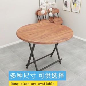 INTER HOME โต๊ะกลมพับเก็บได้ โต๊ะทานข้าว โต๊ะรัประทานอาหาร พับเก็บได้ ประหยัดพื้นที่