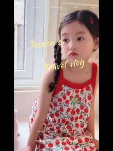 COD☑ Dress for Kids Girls Summer Suspender Dress for Girls 2024 New Korean Baby Casual Dress for Family Wear Girls 2 to 10 yrs